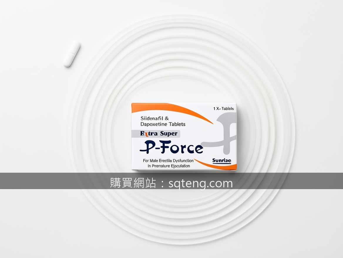 OVERHEAD FLAT LAY Instagram style. Place the P-Force Sildenafil & Dapoxetine Tab