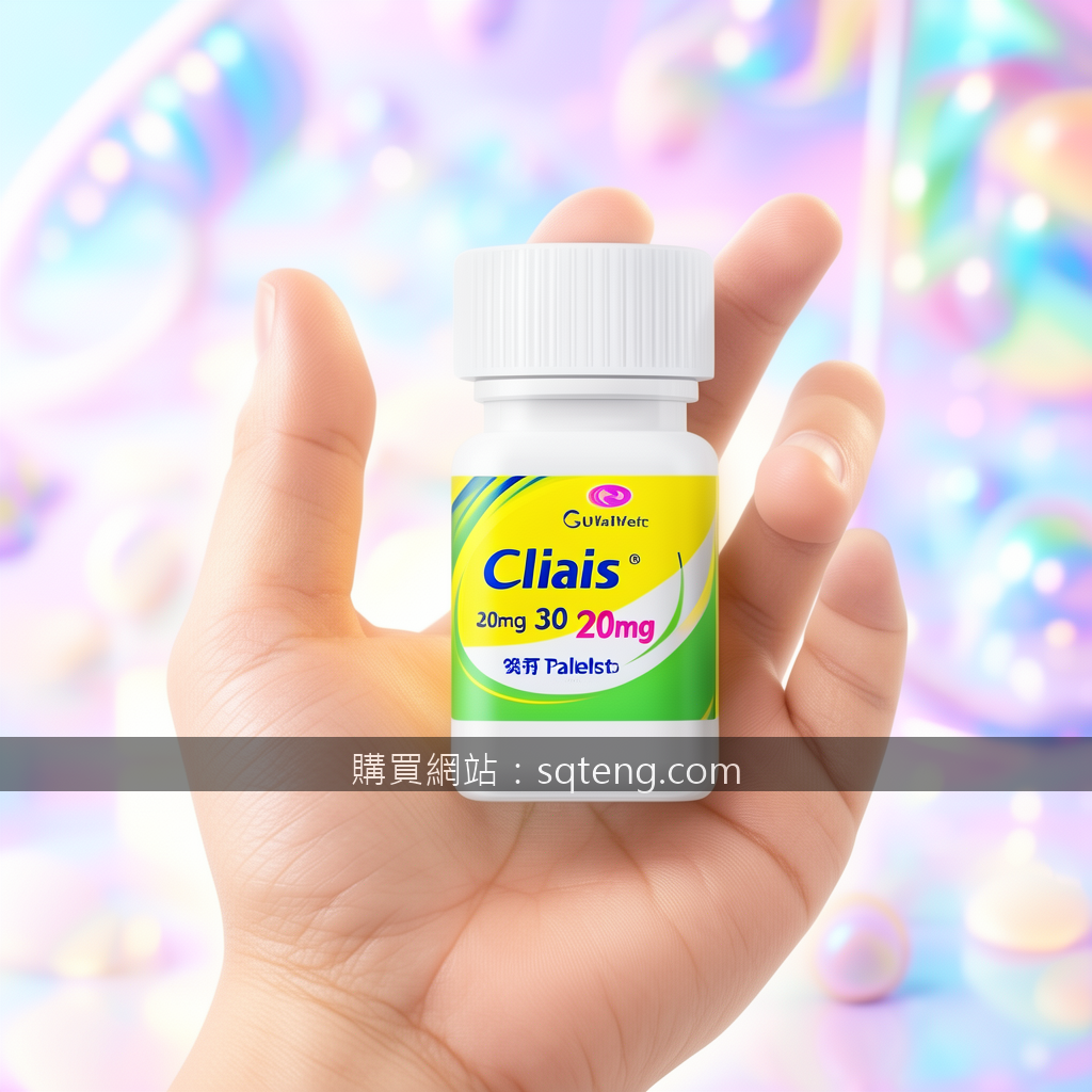 BRIGHT social media advertising photography. Place the Cialis 20mg 30 Tablets pr