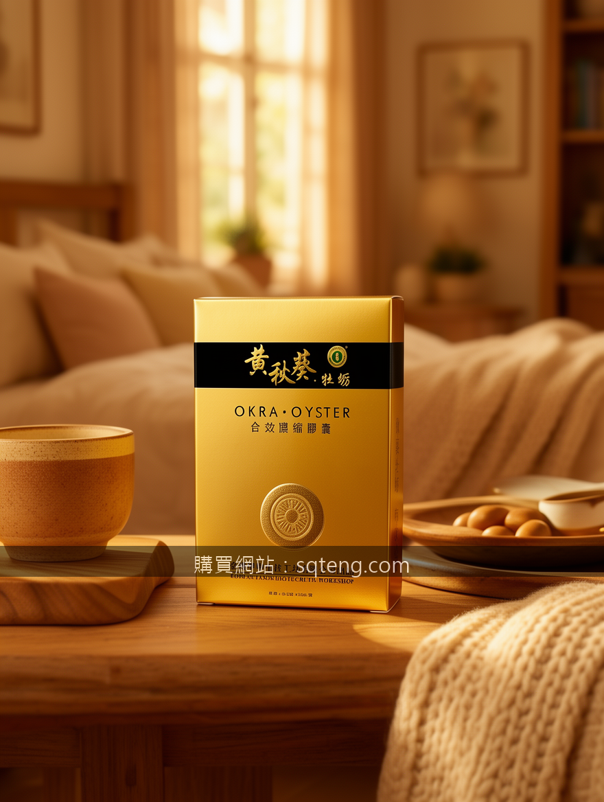 Cozy home lifestyle product photography.
Subject: Place the Okra Oyster Extract