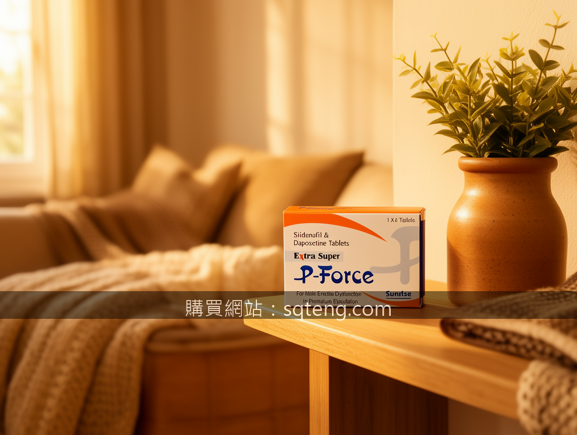 Cozy home lifestyle product photography.
Subject: Place the P-Force Extra Super 