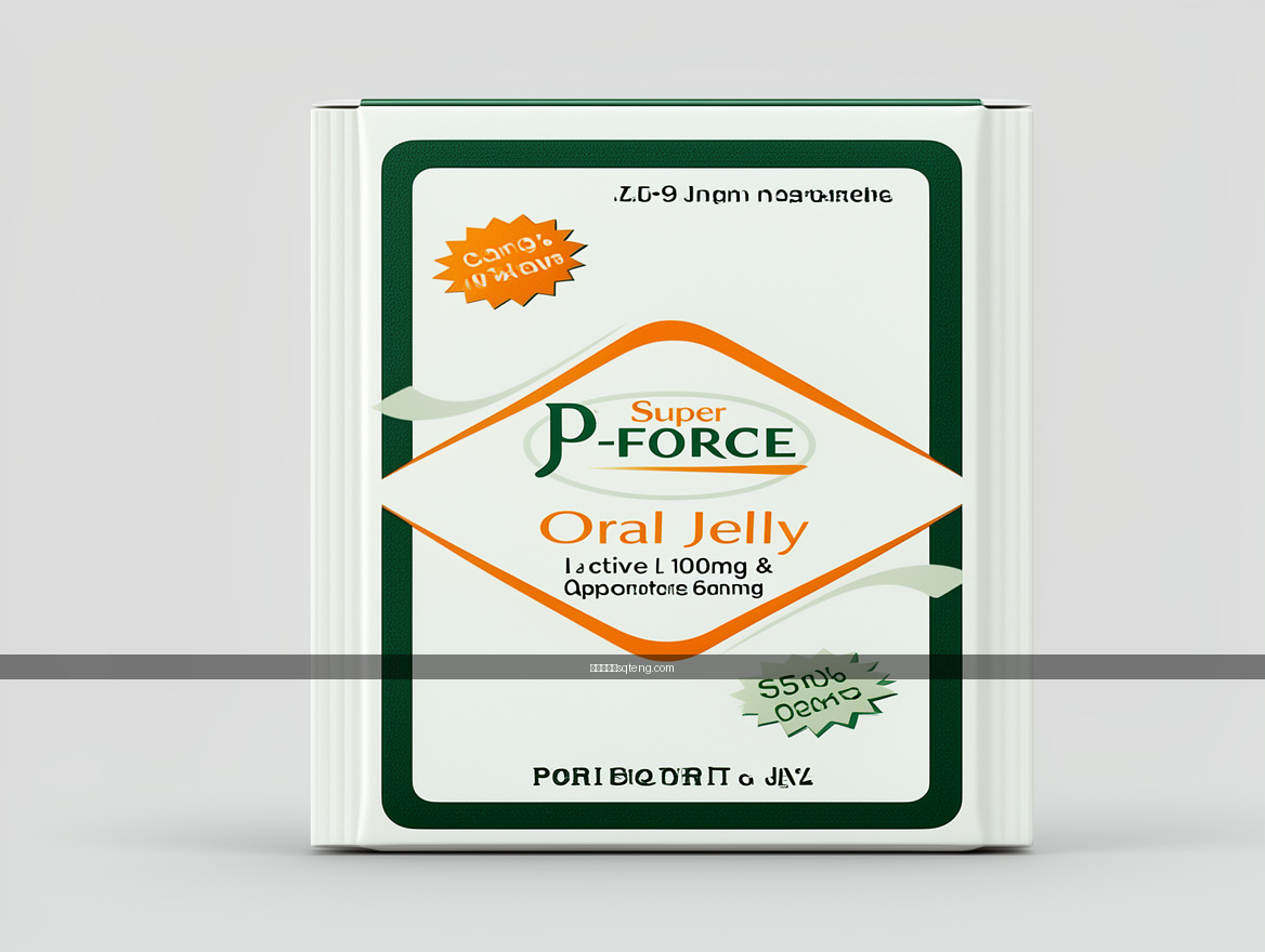 Close-up detail product photography. Photograph the Super P-FORCE Oral Jelly 100