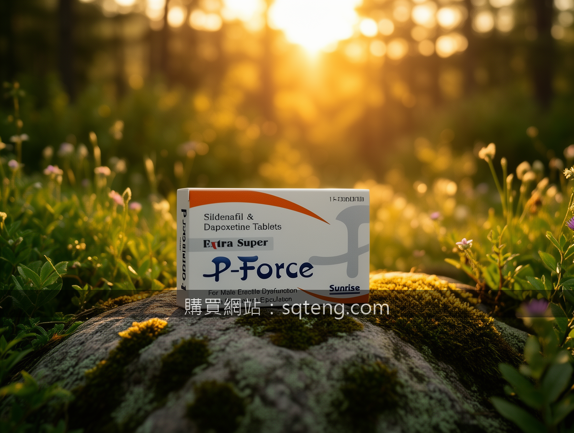 GOLDEN HOUR OUTDOOR with natural bokeh. Place the P-Force Sildenafil & Dapoxetin