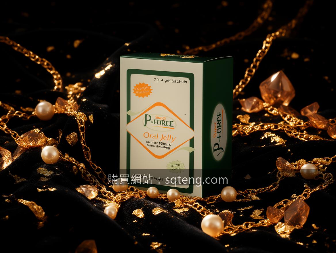 BLACK VELVET with gold leaf accents. Place the Super P-FORCE Oral Jelly 100mg &