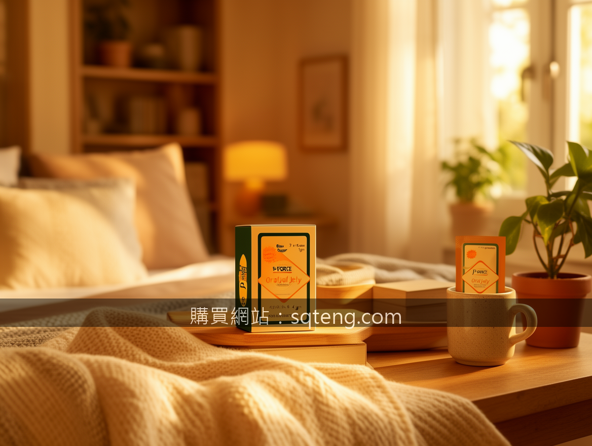 Cozy home lifestyle product photography.
Subject: Place the Super P-FORCE Oral J